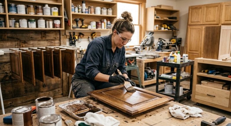 Built In Cabinetry Staining in Indianapolis, IN
